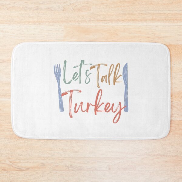 Item preview, Let's Talk Turkey - funny Thanksgiving quote designed and sold by st0n0ga.