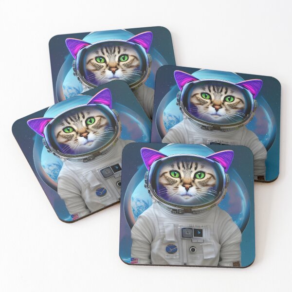 Item preview, Catstronaut in Space - AI Art designed and sold by Lola Mystique Boutique.
