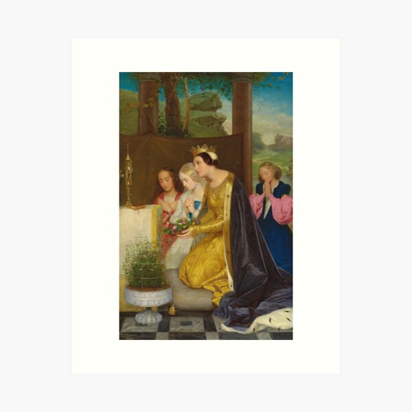 Item preview, Saint Amelia, Queen of Hungary | Paul Delaroche | 1831 Historic Art designed and sold by CJET.