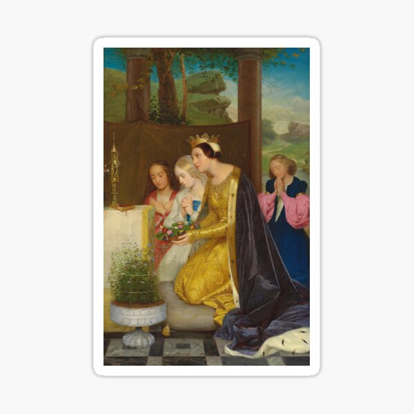 Aperçu de l'œuvre Sainte Amélie, reine de Hongrie | Paul Delaroche | 1831 Art historique créée et vendue par CJET.