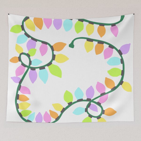 Item preview, Retro Pastel Rainbow Christmas Lights designed and sold by Daydreamer Alley.