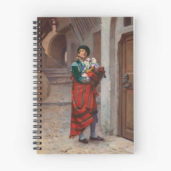 Item preview, Spanish Bullfighter with Flowers | Jehan-Georges Vibert | 1902 Spaniard Art designed and sold by CJET.