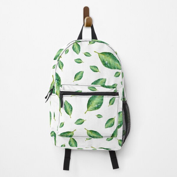 Item preview, Green leaf with drop a seamless pattern designed and sold by Yana Mustafina | Boho Soulful Designs.