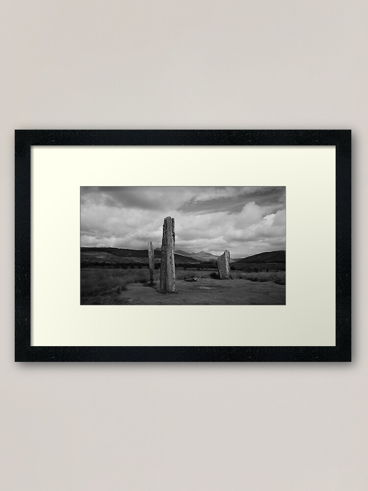 Alternate view of Standing Stones - Machrie Moor Arran Framed Art Print