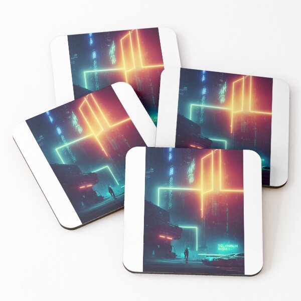 Item preview, Futuristic cyberpunk city poster designed and sold by Elite's Workshop.