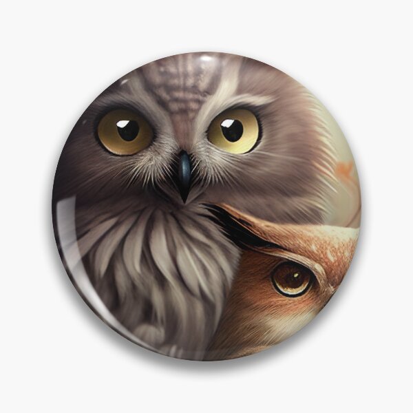 Item preview, A CAT AND AN OWL designed and sold by TheBaconStudio.