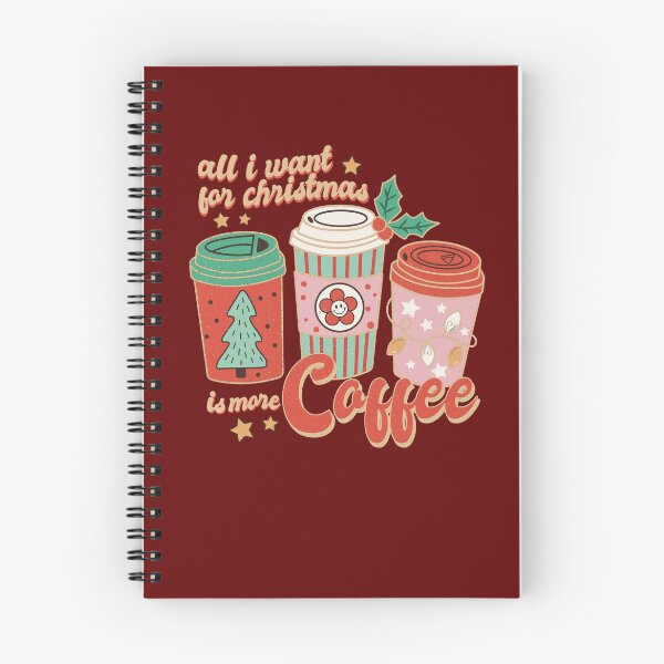 Item preview, All I want for Christmas is more coffee retro Christmas vintage designs designed and sold by DesignsbyMona.