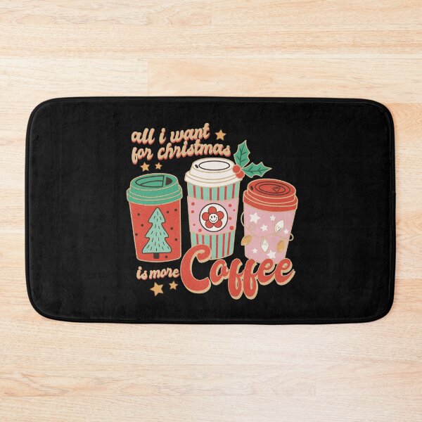 Item preview, All I want for Christmas is more coffee retro Christmas vintage designs designed and sold by DesignsbyMona.
