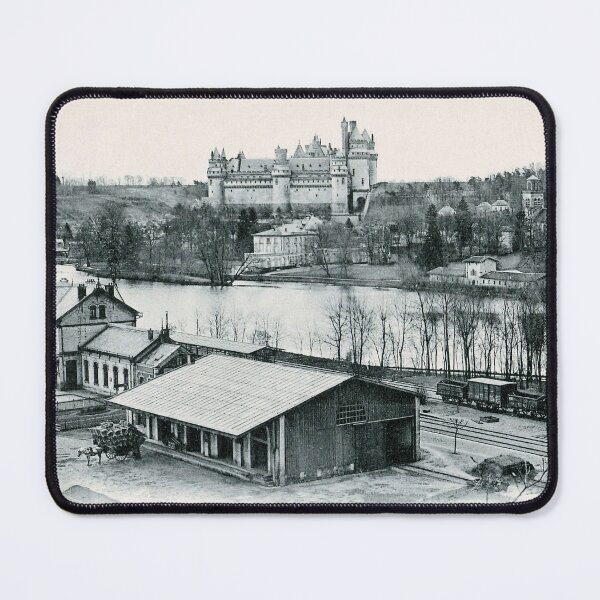 Item preview, Vintage Pierrefonds Oise Castle Railroad Station designed and sold by aapshop.