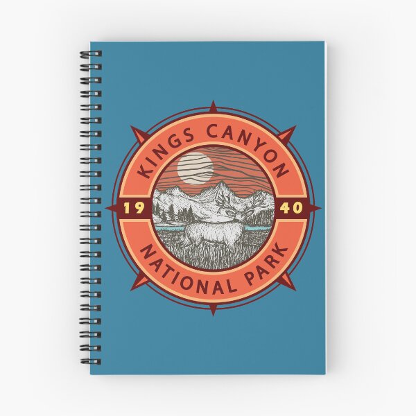 Item preview, Kings Canyon National Park Mule Deer Retro Compass Emblem designed and sold by KrisSidDesigns.
