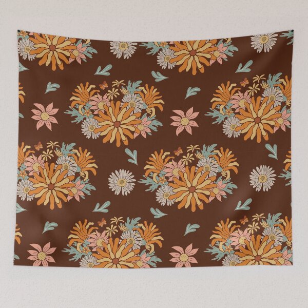 Item preview, Retro Floral Pattern designed and sold by antevasinart.