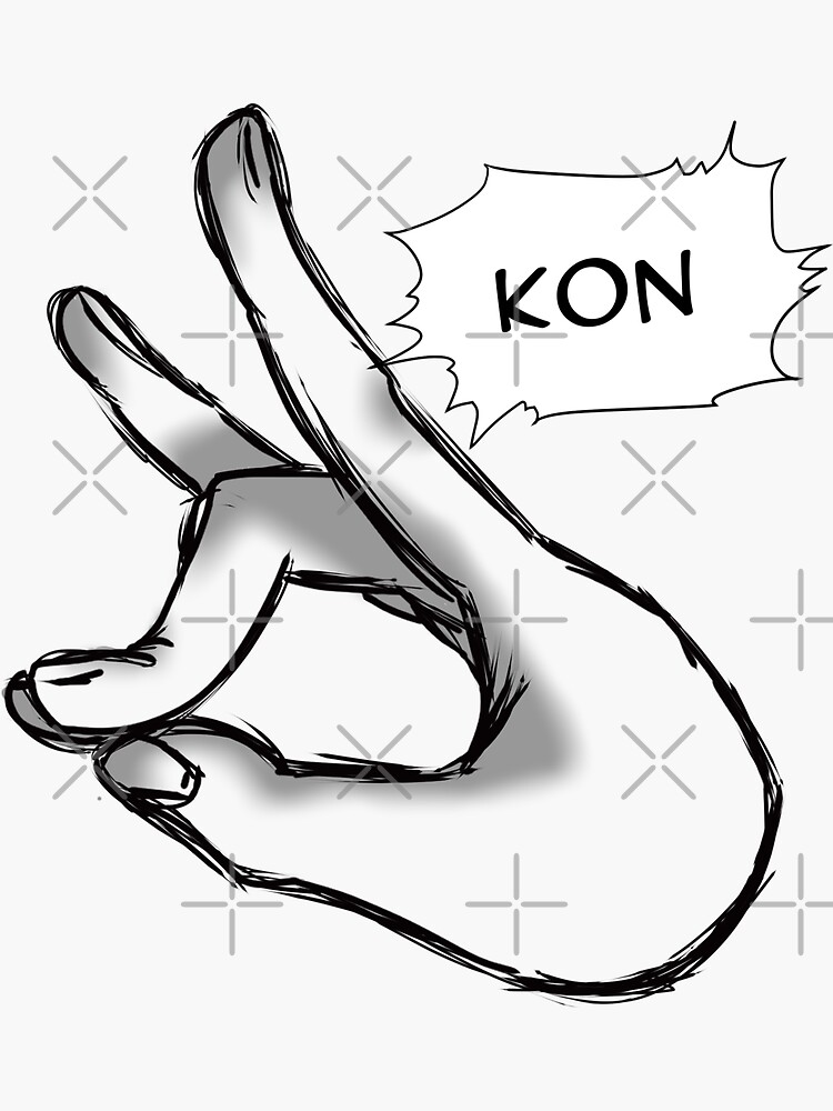 "Kon." Sticker for Sale by Miliena01- | Redbubble