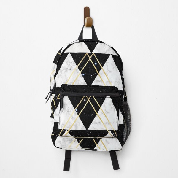 Item preview, Geometric Pattern - Golden Marble Triangles designed and sold by MindedInc.