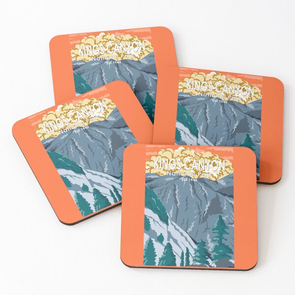 Item preview, Kings Canyon National Park Sunset Vintage designed and sold by KrisSidDesigns.