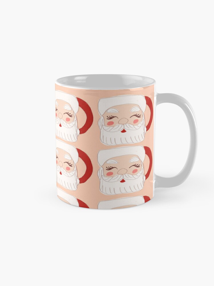 Ceramic Santa Mug in Pink