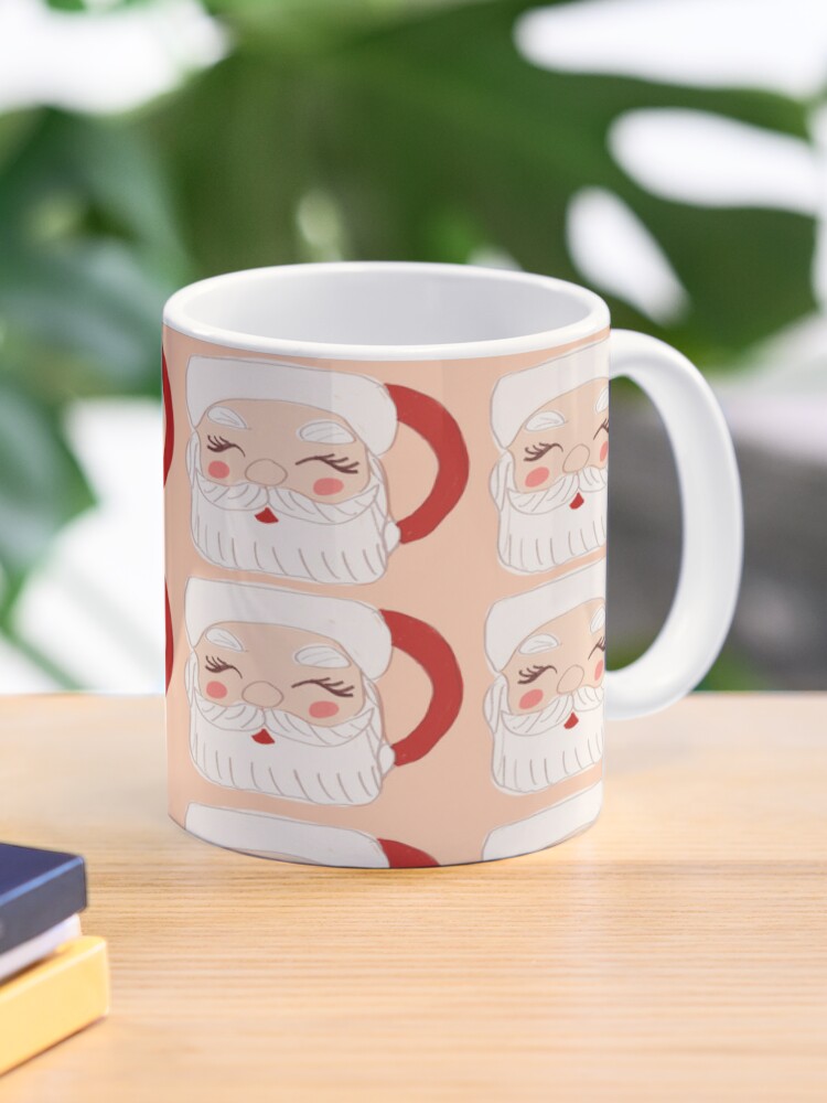 Mrs. Claus' Bakery Pink Santa Mug