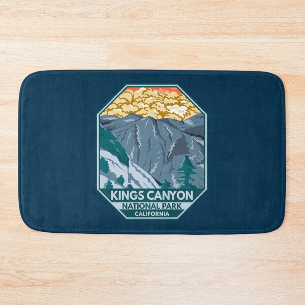 Item preview, Kings Canyon National Park Sunset Retro Emblem designed and sold by KrisSidDesigns.