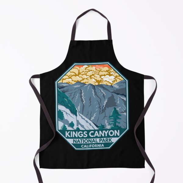 Item preview, Kings Canyon National Park Sunset Retro Emblem designed and sold by KrisSidDesigns.