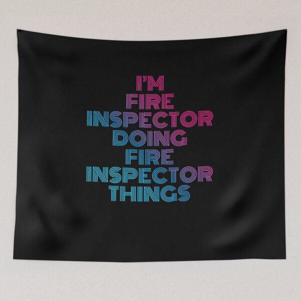 Item preview, I'm Fire inspector Doing Fire inspector Things Retro Neon designed and sold by SVPOD.
