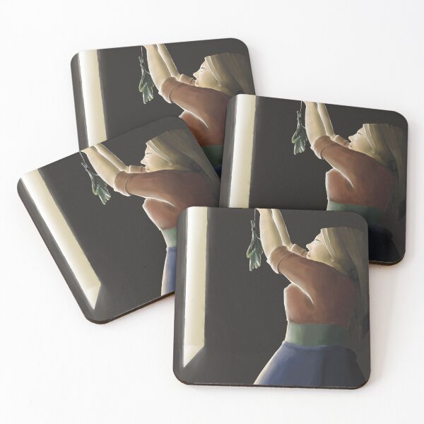 Item preview, Woman putting a bouquet of sage to dry designed and sold by Magali-Ladou.