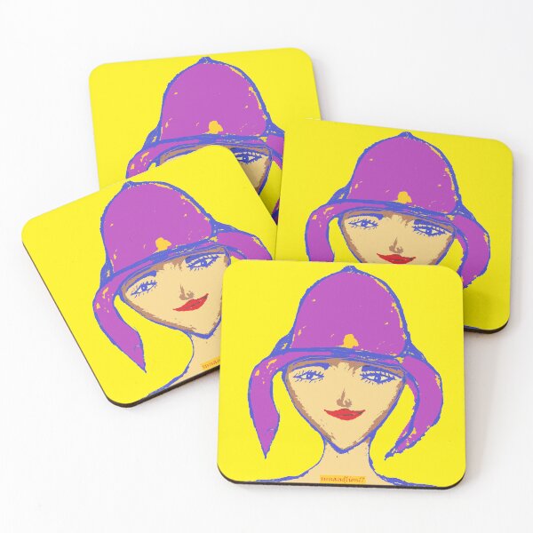 Item preview, Purple Hat Head Yellow. designed and sold by sunandlion17.