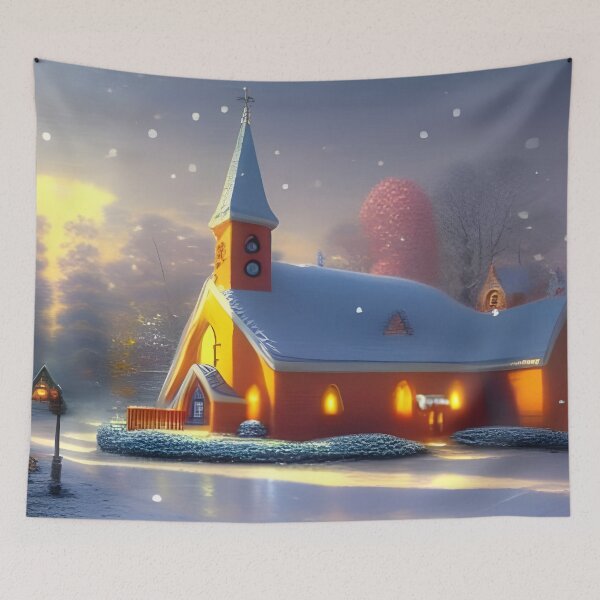 Item preview, Whimsical Christmas Chapel designed and sold by pinkal.
