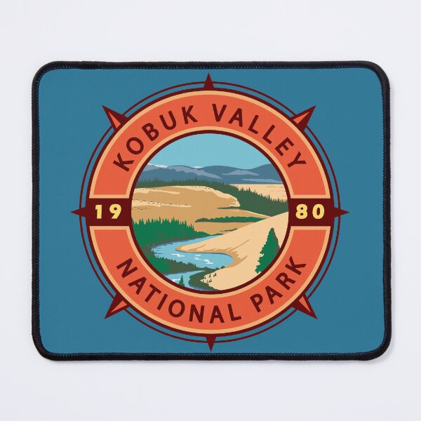 Item preview, Kobuk Valley National Park Retro Compass Emblem designed and sold by KrisSidDesigns.