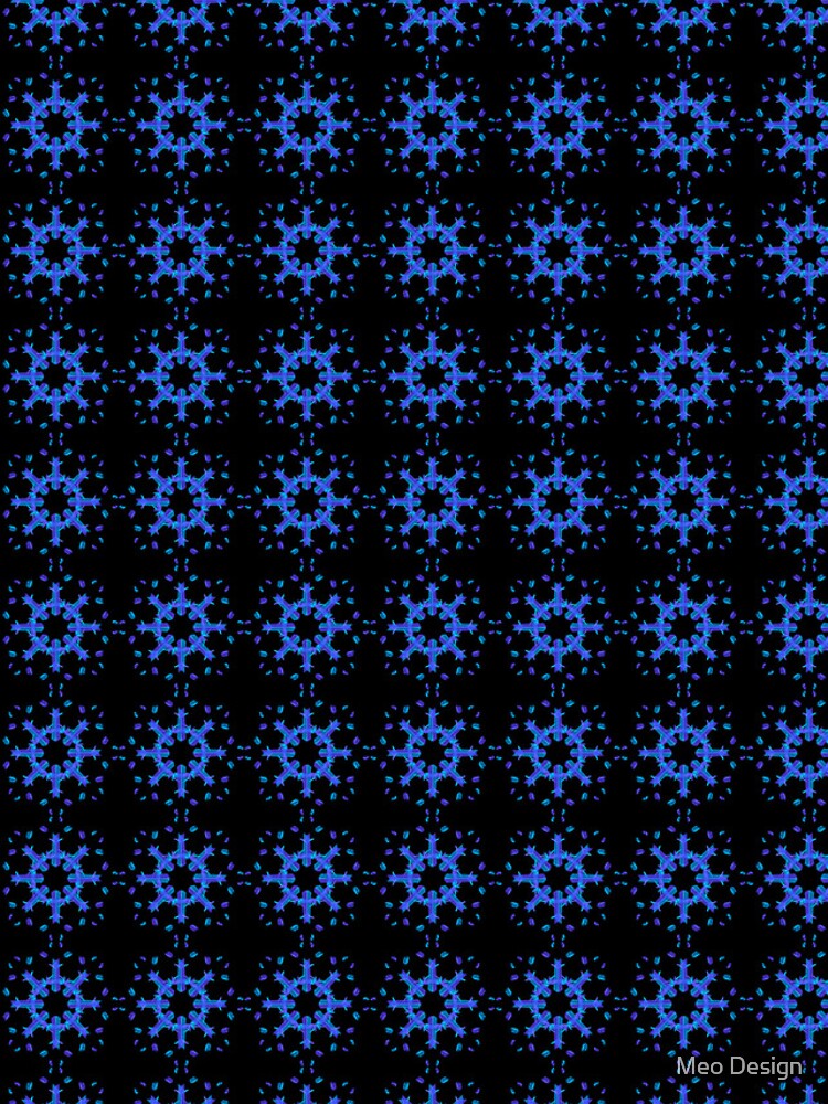 Thumbnail 4 of 4, iPhone Case, blue snowflake designed and sold by RomeoAzahar.