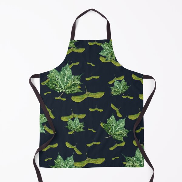 Item preview, Helicopter and maple leaf black seamless pattern  designed and sold by Yana Mustafina | Boho Soulful Designs.
