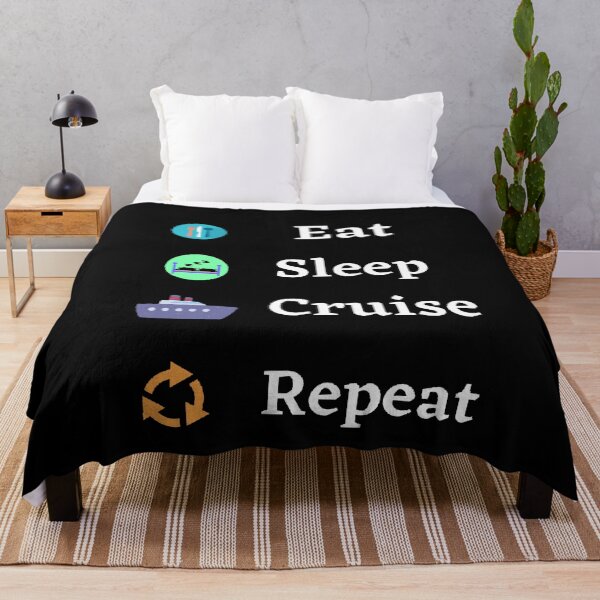 Item preview, Eat Sleep Cruise Repeat - Funny and Cute quotes designed and sold by Designspot2020.