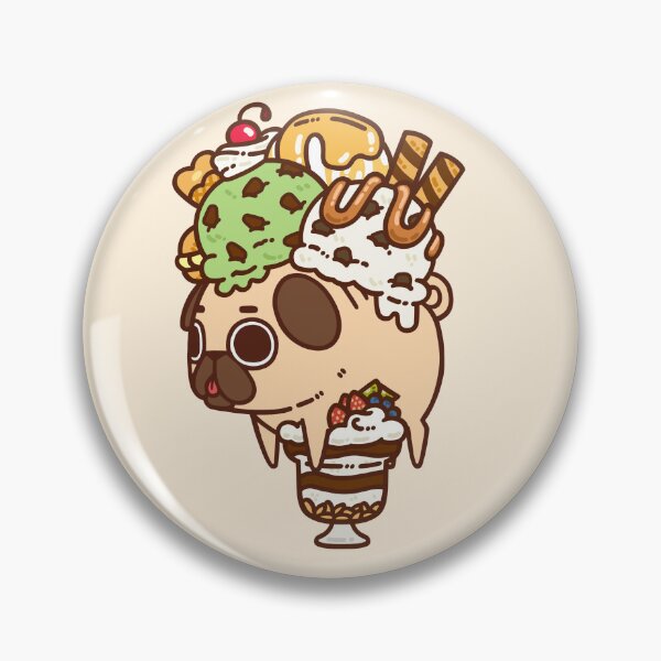 Item preview, Ice Cream Sundae Puglie designed and sold by Puglie Pug.