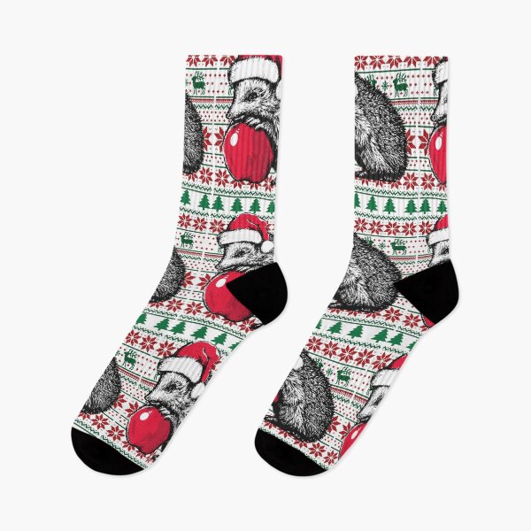 Item preview, Hedgehog Christmas Pattern designed and sold by Fam19.