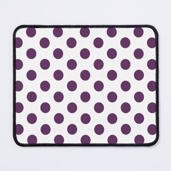 Item preview, Medium AUBERGINE PURPLE and WHITE POLKA DOTS designed and sold by RachelMacht.