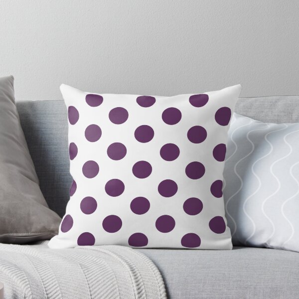 Item preview, Medium AUBERGINE PURPLE and WHITE POLKA DOTS  designed and sold by RachelMacht.
