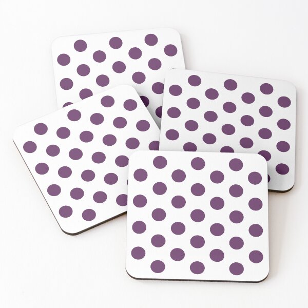 Item preview, Medium AUBERGINE PURPLE and WHITE POLKA DOTS  designed and sold by RachelMacht.