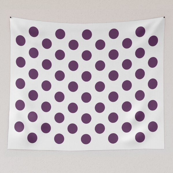 Item preview, Medium AUBERGINE PURPLE and WHITE POLKA DOTS  designed and sold by RachelMacht.
