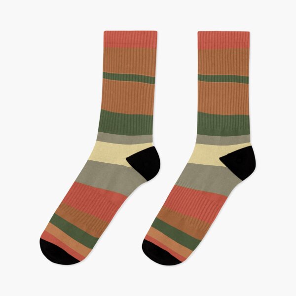 Item preview, Burnt Orange And Autumn Color Striped Design  designed and sold by taiche.