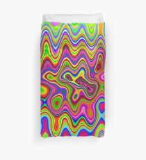 Funda nórdica Patrón psicodélico de colores brillantes