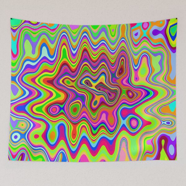 Item preview, Psychedelic Glowing Colors Pattern designed and sold by BluedarkArt.