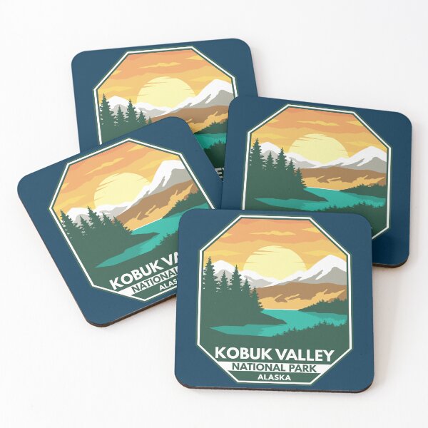 Item preview, Kobuk Valley National Park Minimal Retro Emblem designed and sold by KrisSidDesigns.
