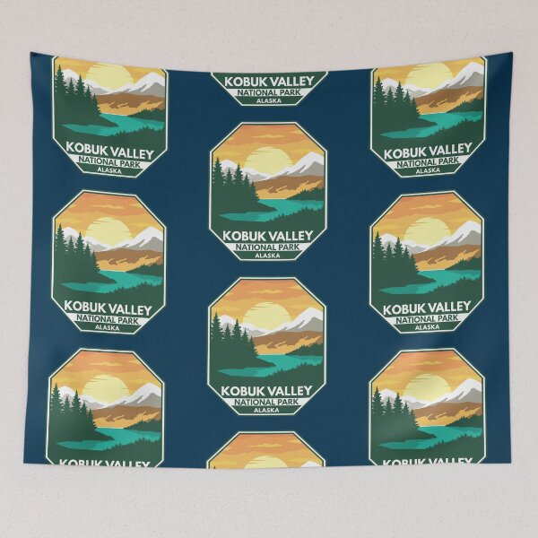 Item preview, Kobuk Valley National Park Minimal Retro Emblem designed and sold by KrisSidDesigns.
