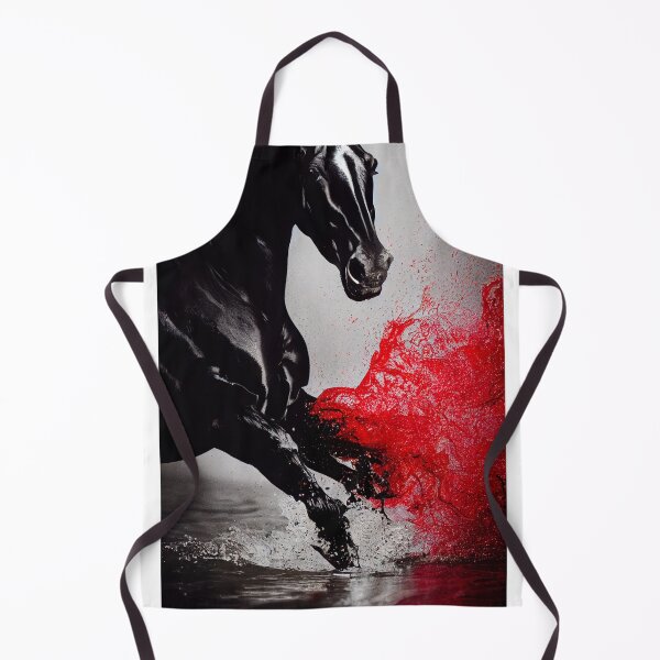 Item preview, black horse and red fog | Octopusitp designed and sold by octopusitp.