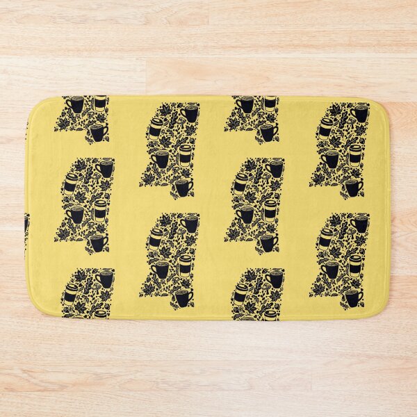 Item preview, Autumn Season Mississippi Black silhouette With Yellow Background  designed and sold by missmann.
