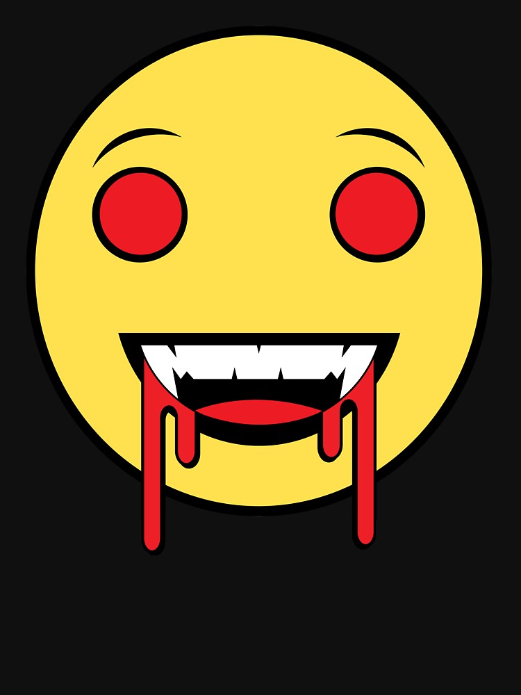 "Vampire Emoji Cool Halloween Tee" Tshirt by samraheel Redbubble