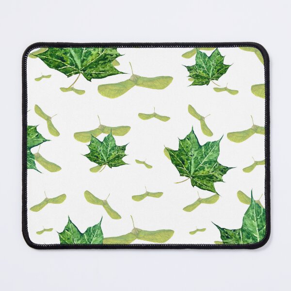 Item preview, Maple leaf helicopter a seamless pattern ornate designed and sold by Yana Mustafina | Boho Soulful Designs.