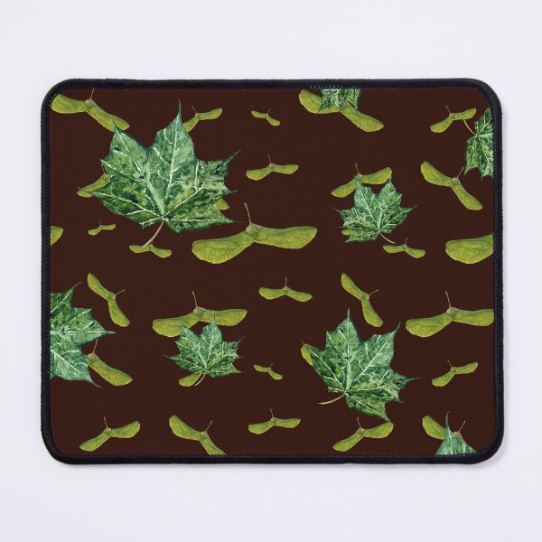 Item preview, Helicopter and maple leaf seamless pattern  designed and sold by Yana Mustafina | Boho Soulful Designs.