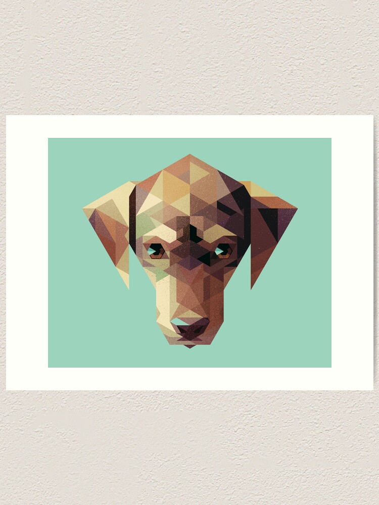 Geometric dog hot sale art