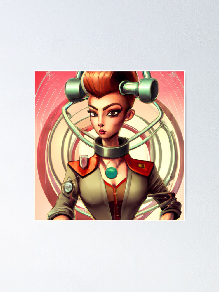 Atompunk Woman Atompunk Aesthetic Retro Sci Fi Art Sci Fi Concept Art Poster For Sale