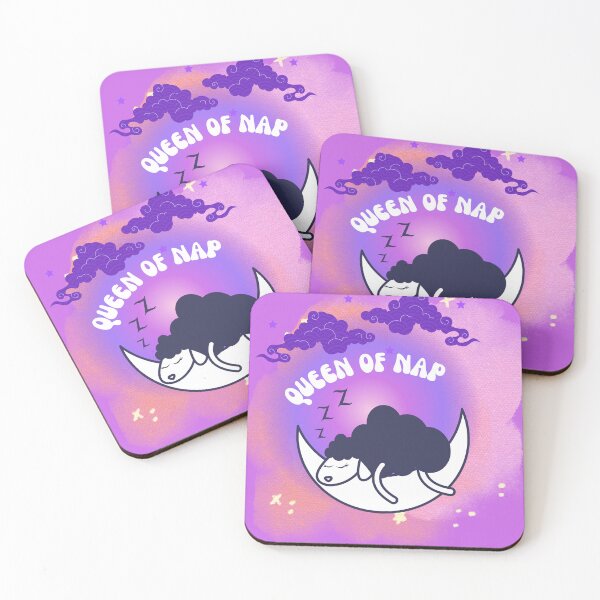 Item preview, Queen of nap cute sheep sleeping on moon designed and sold by Artistusha.