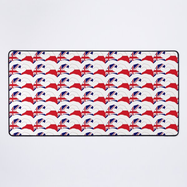 Item preview, We Heart UK & Poland Patriot Flag Series designed and sold by Carbon-Fibre Media.